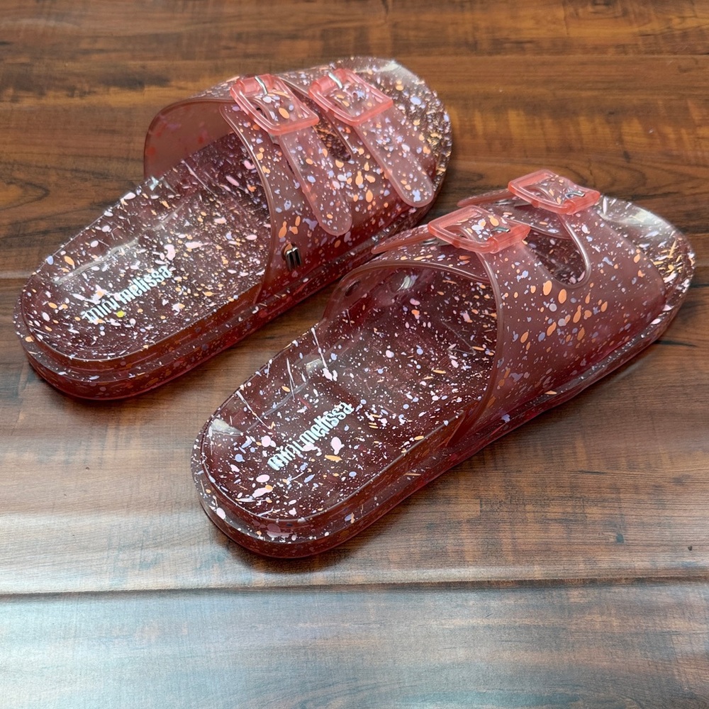 Mini Melissa Glitter Slides - Good condition!